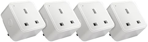TCP 13A 240V 2.4Hz 2990W Smart Wi-Fi Socket 4-Piece Pack, White, TAYWISSINWUK4P