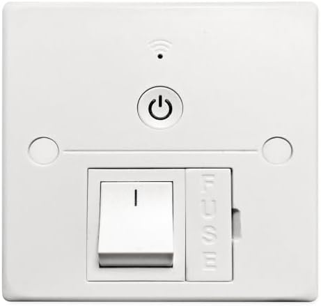 WiFi Fused Spur Connection Unit - 13A - White - Switch ON/Off - Mobile App for Lights, Lamps and Radiators, Towel Rails