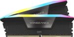 CORSAIR VENGEANCE RGB DDR5 RAM 32GB (2x16GB) 6000MHz CL36 Intel XMP iCUE Compatible Computer Memory - Black (CMH32GX5M2D6000C36)