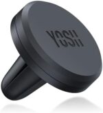 YOSH Car Phone Holder, Magnetic Phone Holder with Strong Upgraded Magnets, Super Stable Air Vent Cradle Compatible with iPhone & Samsung Includes Metal Plates, Car Accessories