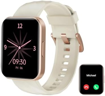 RUIMEN Smart Watch for Women Men Smart Watches with Call Function Fitness Tracker Watch with Heart Rate Monitor Pedometer Oximeter Sleep Tracker Waterproof Smartwatch Answer/Make Calls for Android iOS