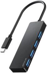 ANYPLUS USB C Hub, 4 Ports USB 3.0 Hub Splitter with 5Gbps Data Transfer, USB C Splitter for Type C MacBook, Mac Pro, iMac, Surface, XPS, Flash Drive, Mobile HDD