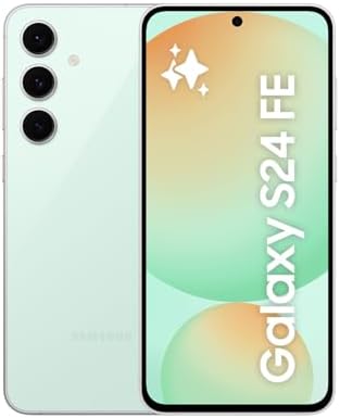 Samsung Galaxy S24 FE, AI Smartphone, Android, 8GB RAM, 128GB Storage, 50MP Camera, Long Battery Life, Unlocked, Mint, 3 Year Samsung Extended Warranty (UK Version)