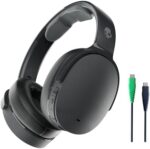 Skullcandy Hesh ANC Over-Ear Noise Cancelling Wireless Headphones, 22 Hr Battery, Microphone, Works with iPhone Android and Bluetooth Devices - True Black
