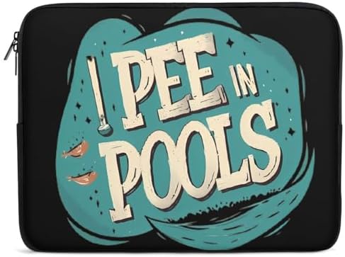 I Pee In Pools Novelty Laptop Bag Printed Protective Case for Laptop/Notebook/Ultrabook