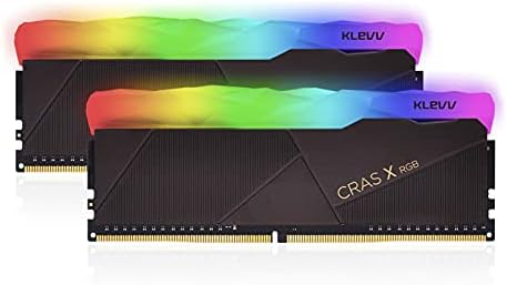 KLEVV CRAS X DDR4 RGB 16GB (2x 8GB) 3200MHz CL16 Gaming Memory RAM kit XMP 2.0 High Performance Overclocking 16-18-18-38