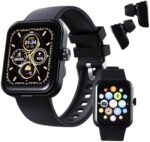 Zividodo Smart Watch with Earbuds,1.85" HD Smartwatch for Men Women with Monitor/Pedometer/Calories,Sports Fitness Tracker Watch, IP67 Waterproof Activity Tracker for Android iOS