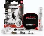 Alpine MusicSafe Pro High Fidelity Music Earplugs for Concert & Noise Reduction, 3 Interchangeable Premium Filter Sets - Professional Musicians Ear Protection - Hypoallergenic Reusable Invisible Plugs