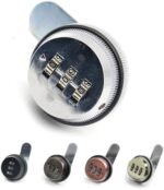 Combination Cabinet Lock Black/Silver Zinc Alloy Password Locks Security Home Automation Cam Lock for Mailbox Cabinet Door 1Pcs(Silver 30mm)