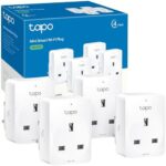 Tapo P100 (4-Pack) Smart Plug, Wi-Fi Plug, App Remote Control, Alexa Plug, Voice Control with Alexa & Google, Away Mode, Scheduling & Timer, Device Sharing, Easy Set Up, Multiple Safety Guarantees