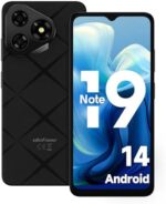 Ulefone Note 19 Mobile Phones Android 14, 6GB+32GB/512GB SD, 4G Dual SIM Unlocked Smartphone 6.65" Screen, 5000mAh Octa Core Cellphone, 8MP+5MP Camera, Fingerprint Face ID, 2 Year Warranty, Black