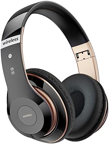 Moobesthy Bluetooth Headphones Over Ear, Wireless Headphones Over Ear, 40H Playtime Headphone Wireless Bluetooth with 6 EQ Modes, Headphone with Mic