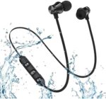 Wireless Bluetooth Earphones with Mic, Magnetic Design Wireless Headphones, Wireless Earbuds IPX7 Waterproof, 12h Battery Life - Perfect for Running, Workout, Jogging and More