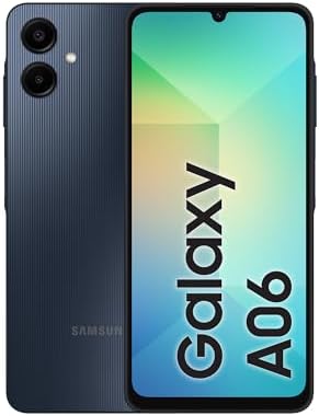 Samsung Galaxy A06 4GB RAM 128GB Storage | 6.7" HD+ Display | 50MP Dual Camera | 5000mAh Battery | Android 14 | Dual SIM | Fast Charging (Black)
