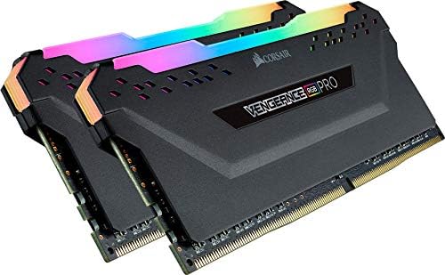 Corsair VENGEANCE RGB PRO DDR4 RAM 32GB (2x16GB) 3600MHz CL18 AMD Ryzen iCUE Compatible Computer Memory - Black (CMW32GX4M2Z3600C18)