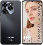 OUKITEL C50 Mobile phones 5g - Android 14 phone 24GB+128GB (1TB), 50MP+5MP Camera, 6.8" HD+ Display Phones, 5150mAh Battery&10W, Sim-Free & Unlocked Mobile Phones, FaceID/Fingerprint/GPS/OTG