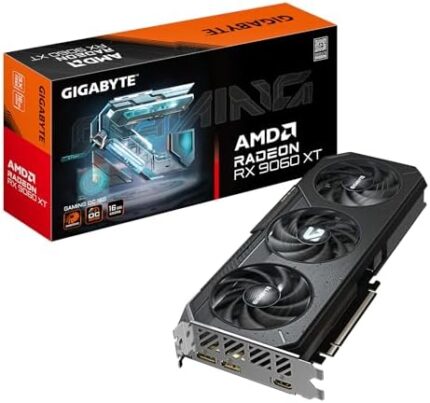 Gigabyte Radeon RX 9060 XT GAMING OC 16G Graphics Card - 16GB GDDR6, 128bit, PCI-E 5.0, 3320 MHz Core Clock, 2 x DisplayPort, 1 x HDMI, GV-R9060XTGAMING OC-16GD