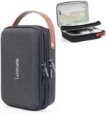 Luxtude Cable Organizer Bag, Electronic Organiser Travel Case, Double Layer Tech Organiser, Hard Tech Bag for Cable/Charger/Mouse/Cash/Card