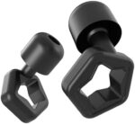 Ear Plugs for Sleep, Noise Cancelling Silicone Earplugs for Sleeping, Reusable 27dB Noise Reduction Earbuds Hearing Protection Integrated Ear Buds for Sleep, Travel, Study (3 Pairs - S/M/L), Black