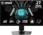 MSI G272QPF E2 27 Inch WQHD Gaming Monitor - 2560 x 1440 Rapid IPS Panel, 180 Hz / 1ms GtG, 125% sRGB colour gamut, Adaptive-Sync - DP 1.4a, HDMI 2.0b CEC