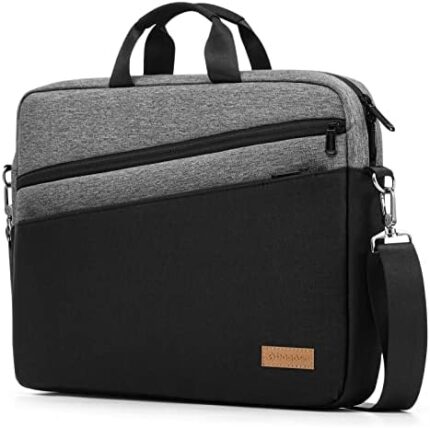 bagasin 15.6 17.3 inch Laptop Computer PC Shoulder Bag Carrying Case, Water-Repellent Fabric Briefcase Toploader