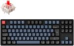 Keychron K8 Pro QMK/VIA Custom Wireless Mechanical Keyboard, Hot-Swappable Aluminum Frame TKL ISO-UK-Layout Programmable Keyboard RGB Backlit, Gateron G Pro Red Switch for Mac Windows Linux