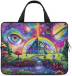 Magic Evil Eyes Mushroom Egyptian Pyramid Funny Laptop Bags Printed Protective Cover Case Handbags for Laptop/Notebook/Ultrabook 10/12/13/15/17 Inches