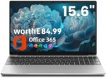 jumper Laptop with Office 365, 15.6 inch HD Display, 4GB RAM 128GB Storage, 5205U Processor, 38Wh Battery, Dual Stereo Speakers, USB3.0, Portable Laptops for Business, School, and Work