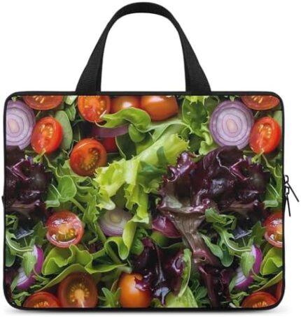 Vegetable Salad Funny Laptop Bags Printed Protective Cover Case Handbags for Laptop/Notebook/Ultrabook 10/12/13/15/17 Inches