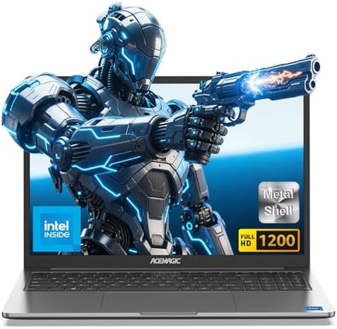 ACEMAGIC 16.1" FHD Laptop with In-tel N97 Processor up to 3.6GHz（Beat N95/N5095）16GB DDR5 RAM 512GB SSD Laptops, 1920*1200 HD Display Laptop,WiFi 2.4/5,BT5, 3*USB3.2, HDMI,Dual 2w Speakers,Metal Shell