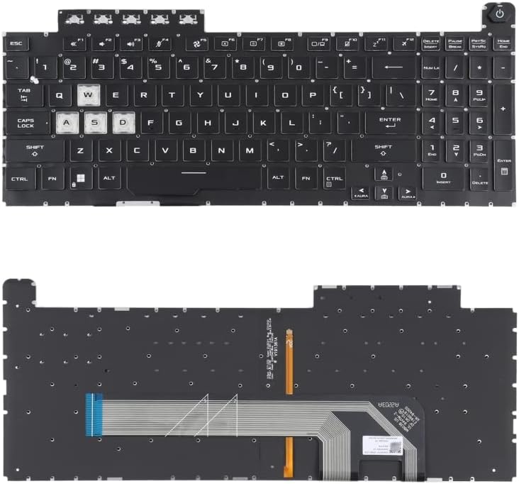 Laptop Replacement Keyboard for ASUS TUF Gaming F15 FX506 FA506 US Version Keyboard with Backlight