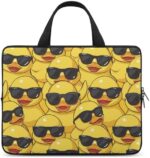 Yellow Duck With Glasses Funny Laptop Bags Printed Protective Cover Case Handbags for Laptop/Notebook/Ultrabook 10/12/13/15/17 Inches