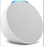 Echo Pop (newest model) | Full sound compact Wi-Fi and Bluetooth smart speaker with Alexa |Glacier White
