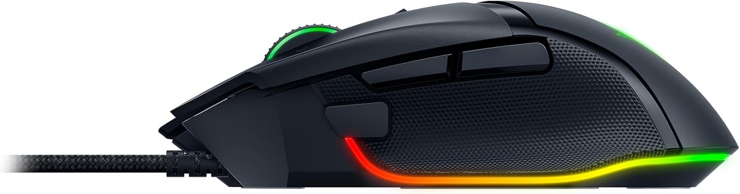 Razer Basilisk V3 - Wired Customisable Gaming Mouse (10+1 Programmable Buttons, HyperScroll Tilt Wheel, 11 Chroma RGB Lighting Zones, Optical Mouse Switches, Focus+ 26K DPI Optical Sensor) Black - Image 9