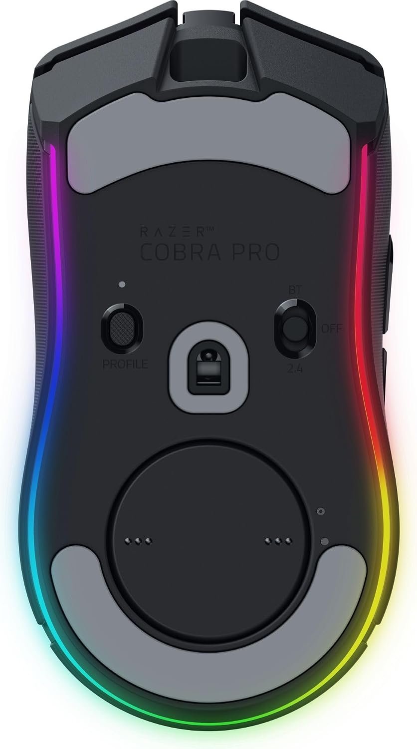 Razer Cobra Pro - Customizable Wireless Gaming Mouse Chroma RGB (10 Customizable Controls, 11-Zone Chroma Lighting, Focus Pro 30K Optical Sensor, HyperSpeed Wireless) Black - Image 12