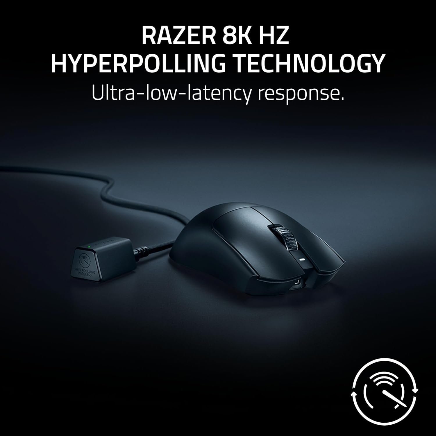 Razer Viper V3 Pro - Ultra-lightweight Wireless Esports Gaming Mouse (8K Hz HyperPolling, 54g Lightweight Design, Focus Pro Sensor 35K DPI, HyperSpeed Wireless, 95 hours Battery Life) Black - Image 6