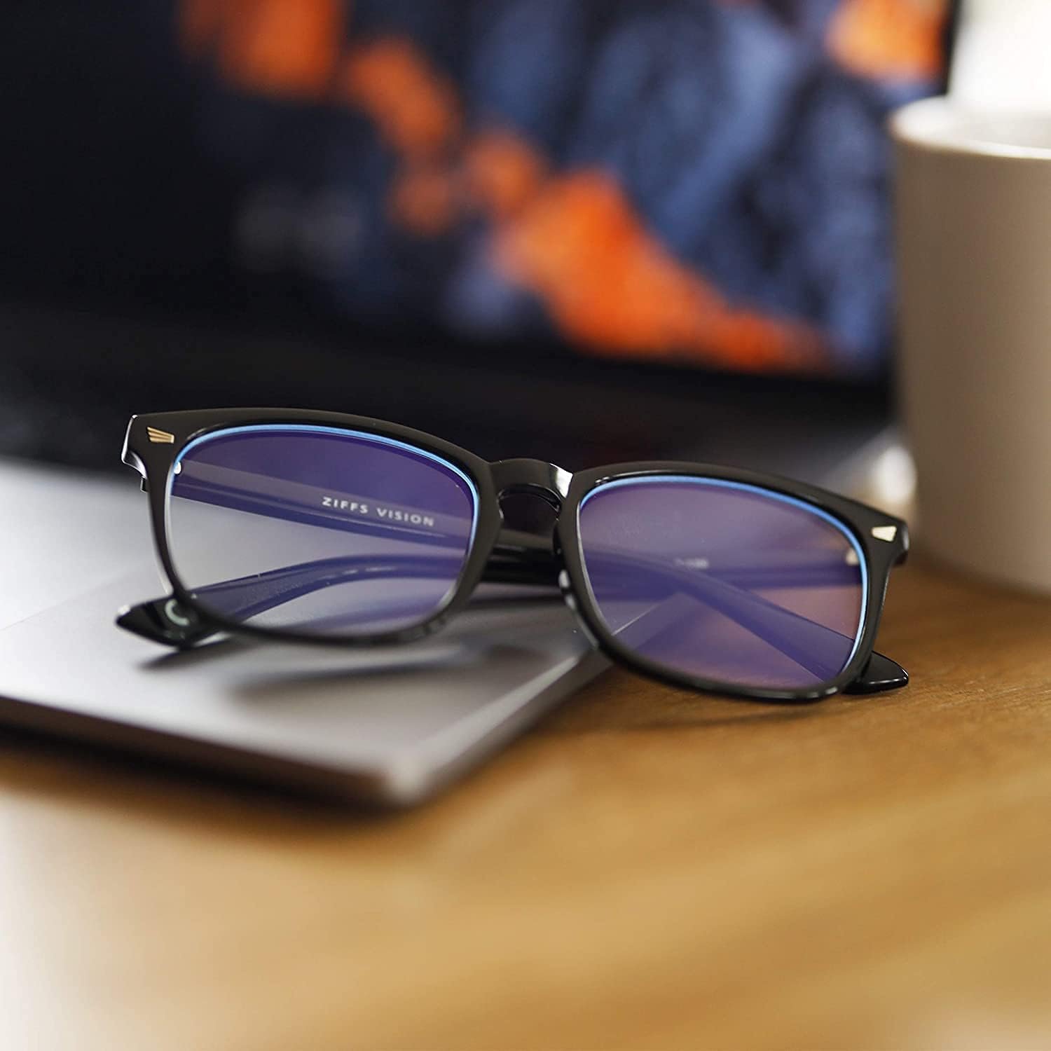 Ziffs Vision® Blue Light Blocking Glasses - Gaming Glasses - Premium Magnetic case & Accessories - Blue Light Glasses Women & Men - British Brand… - Image 3