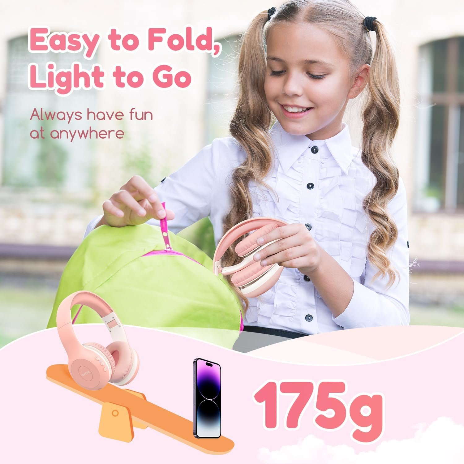 EarFun K2 Kids Headphones Wireless with Mic 45H Playtime, Volume Limit - Image 8