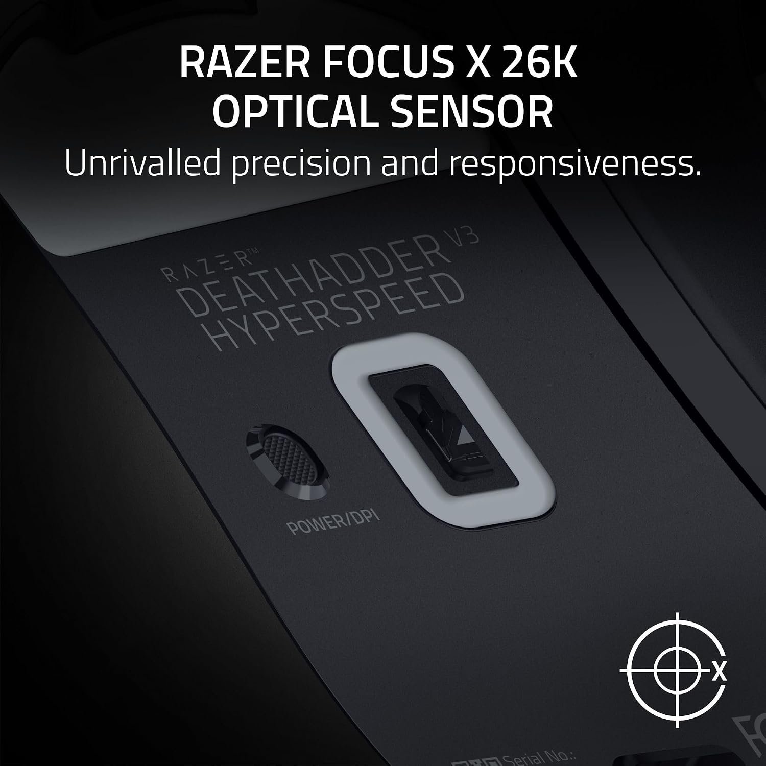 Razer DeathAdder V3 HyperSpeed - Ultra lightweight wireless ergonomic e-sports gaming mouse with 26K DPI (55g light, soft-touch coating, 100 hours battery life, HyperSpeed with 8K Hz) Black - Image 7
