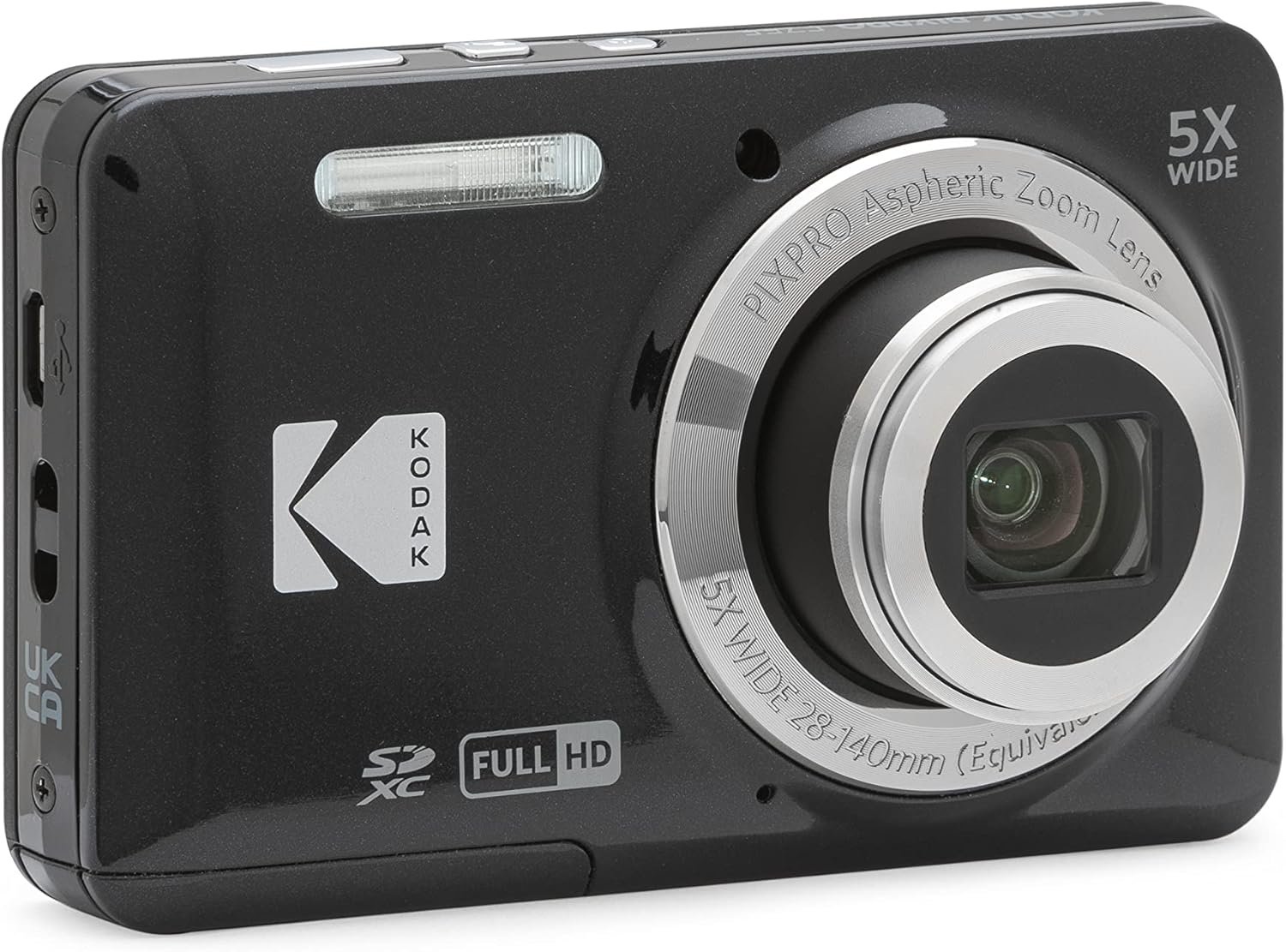 Kodak PIXPRO FZ55 16MP 5x Zoom Compact Camera - Black - Image 4