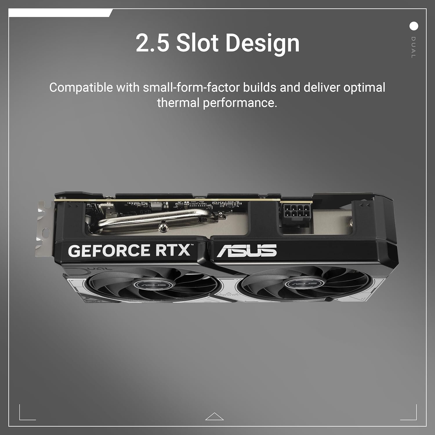 ASUS Dual GeForce RTX 5060 8GB GDDR7 OC Edition (PCIe 5.0, 8GB GDDR7, DLSS 4, HDMI 2.1b, DisplayPort 2.1b, 2.5 slot design, Axial tech fan design, 0dB technology, and more) - Image 2