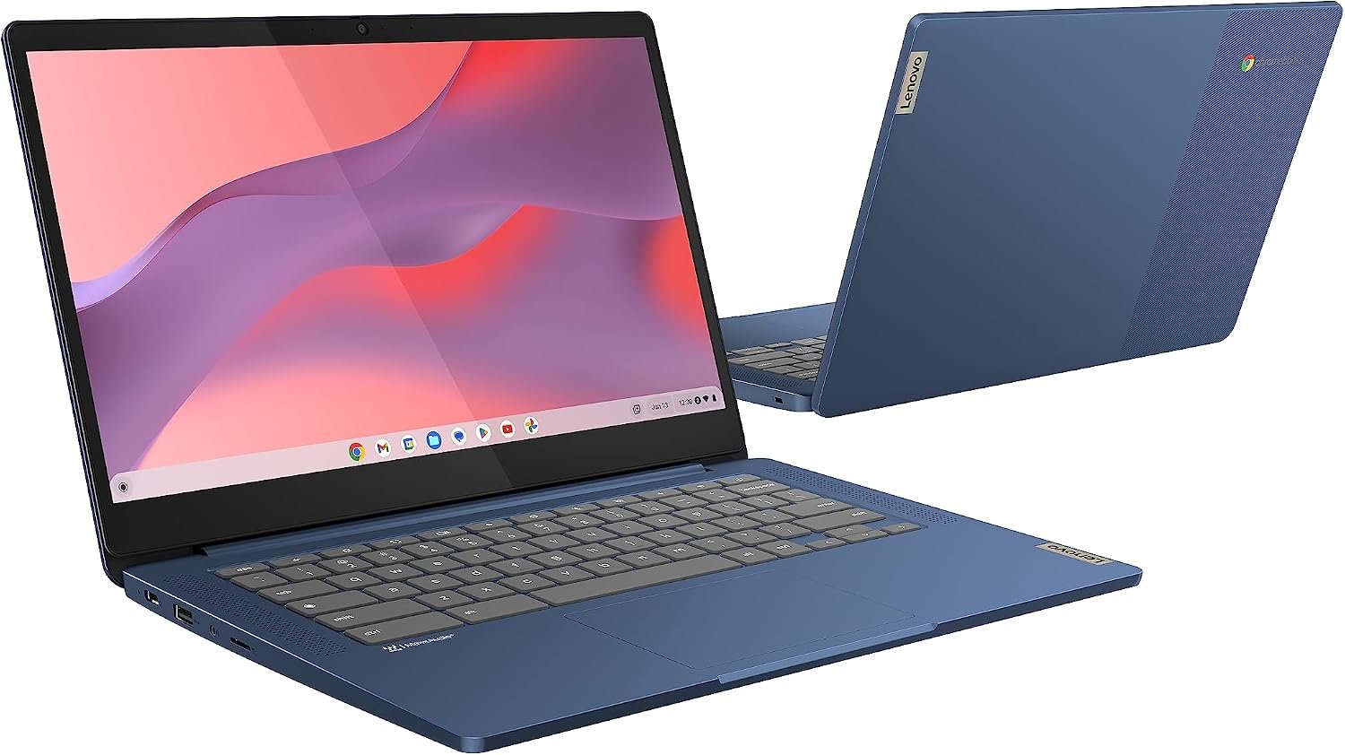 Lenovo IdeaPad Slim 3 Chromebook | 14 Inch FHD Laptop | MediaTek Kompanio 520 | 4GB RAM | 64GB eMMC | Chrome OS | Abyss Blue - Image 3
