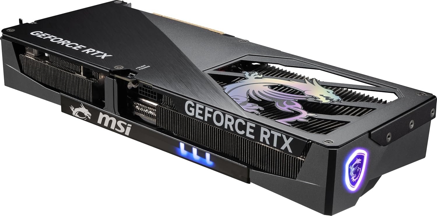 MSI GeForce RTX 5080 16G GAMING TRIO OC Graphics Card - RTX 5080 GPU, 16GB GDDR7 (30Gbps/256-bit), PCIe 5.0 - TRI FROZR 4 (3 x STORMFORCE Fan), Gaming & Silent mode, RGB - HDMI 2.1b, DisplayPort 2.1b - Image 6
