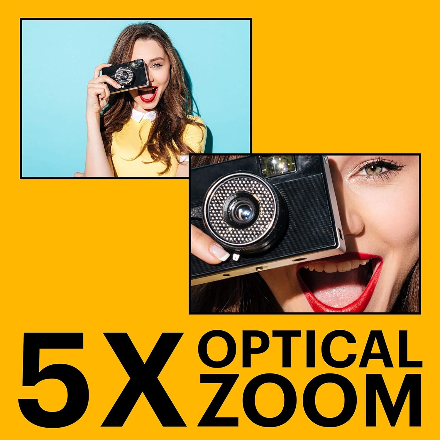 Kodak PIXPRO FZ55 16MP 5x Zoom Compact Camera - Black - Image 5