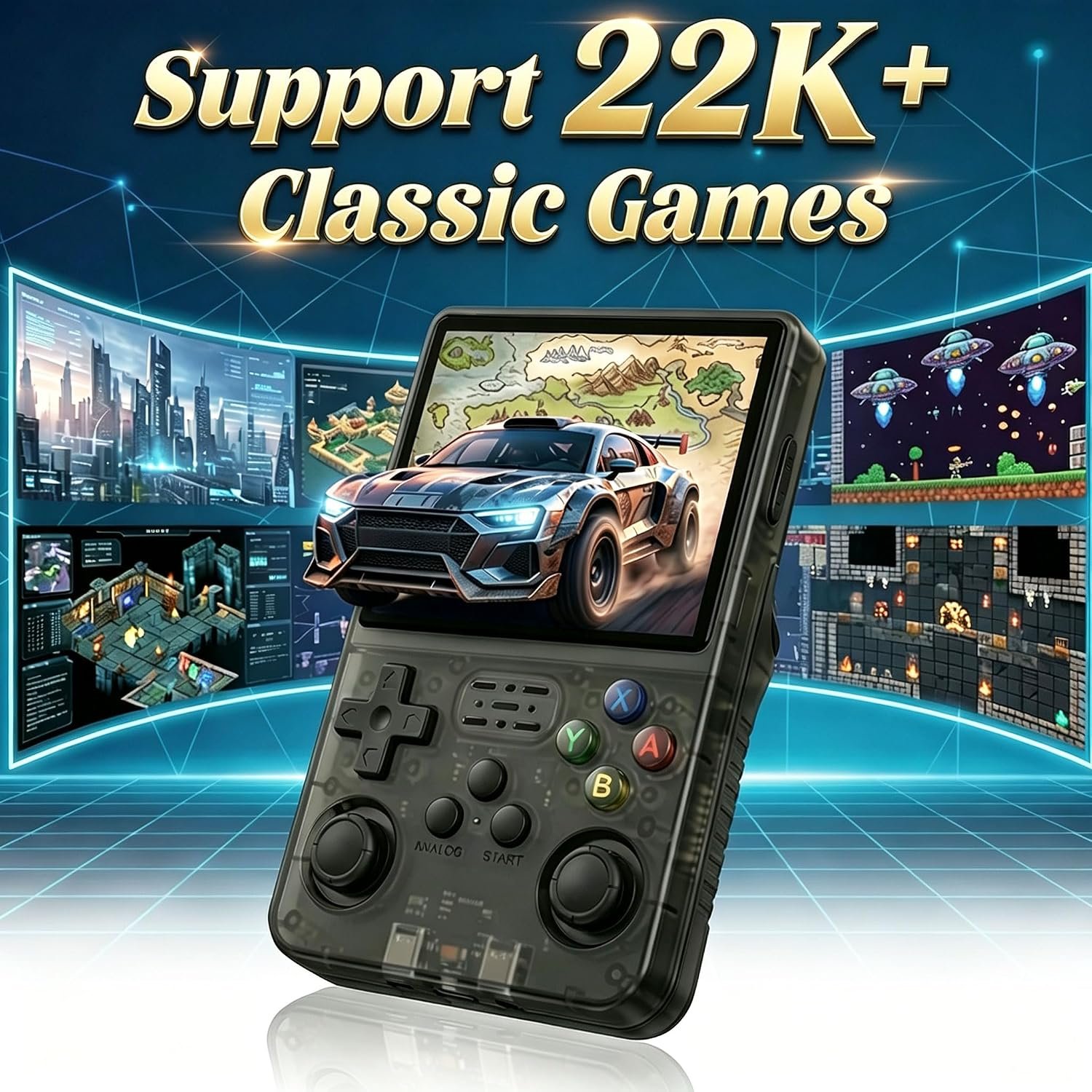 Handheld Retro Game Console, Support Massive Classic Video Games, Reliving the days of childhood, Portable Mini Gaming Console (Darkgray) - Image 3