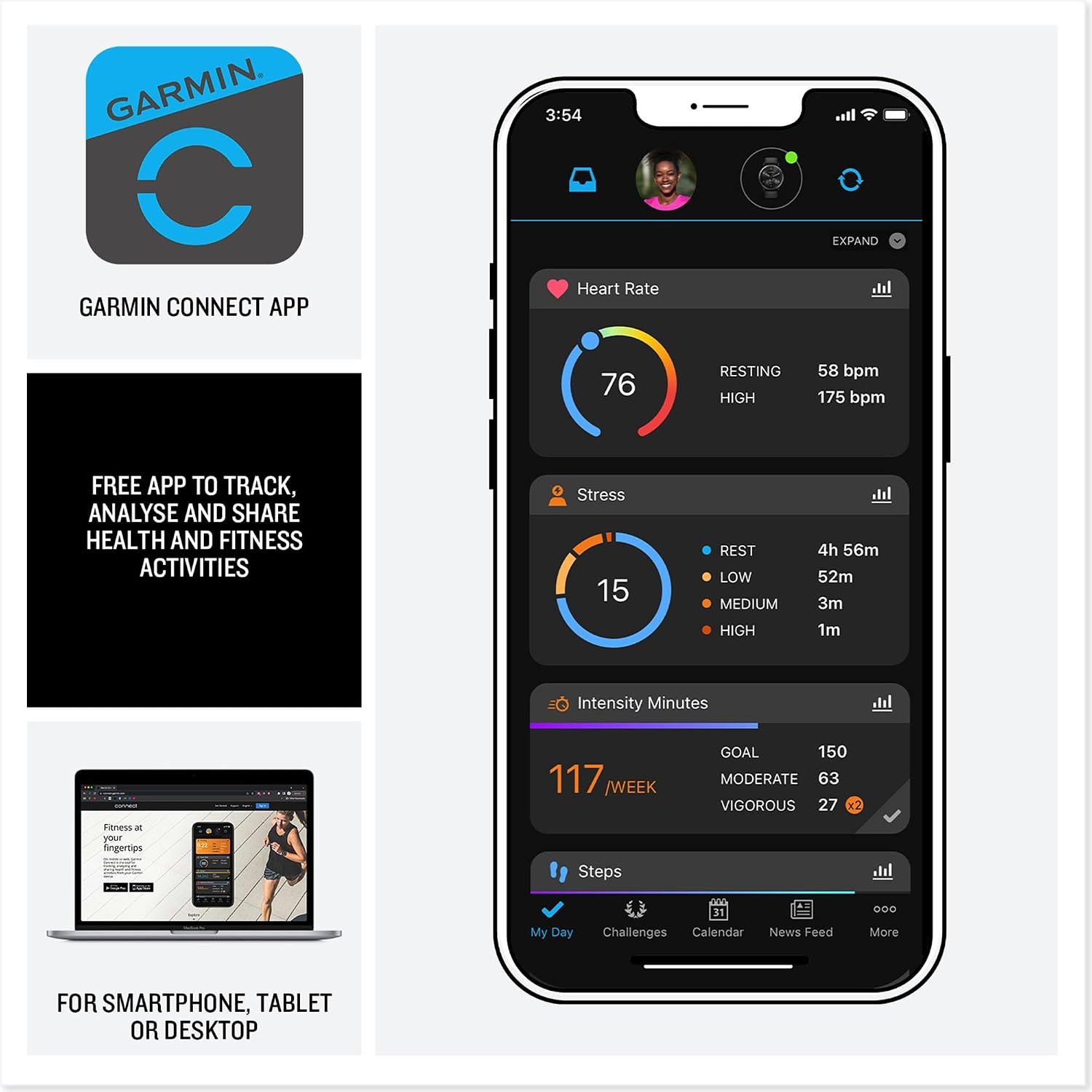 Garmin vívoactive 5 GPS Smartwatch, AMOLED Touchscreen - Image 4