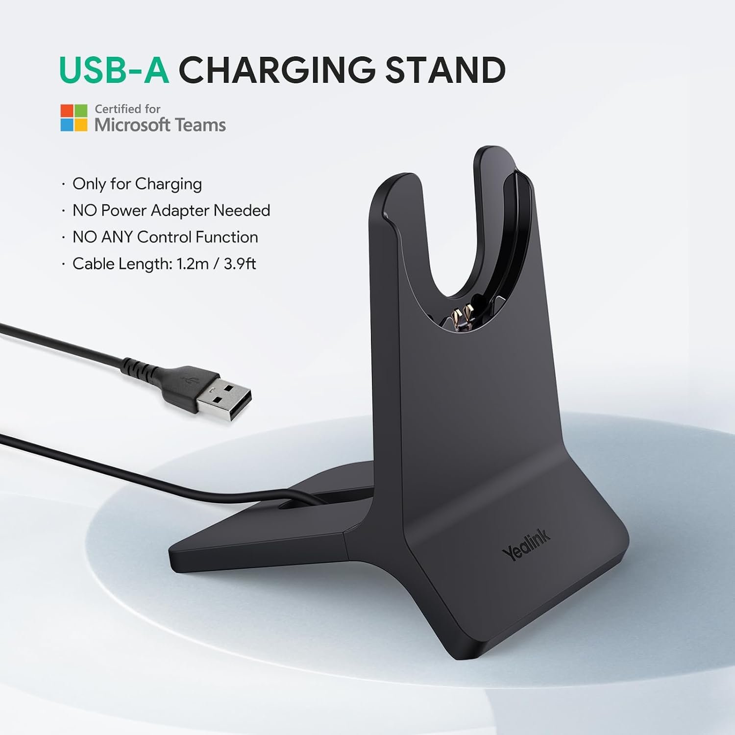 Yealink BH70 Mono Wireless Headset with Mic for Work, Charging Dock,USB C - Image 5