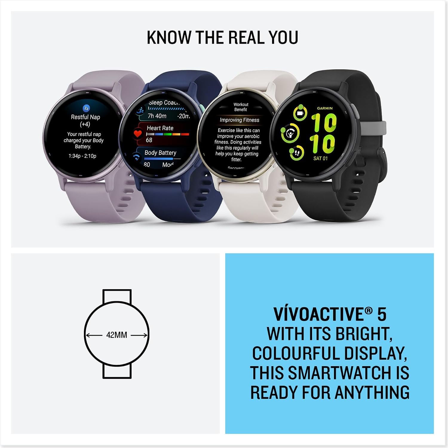 Garmin vívoactive 5 GPS Smartwatch, AMOLED Touchscreen - Image 7