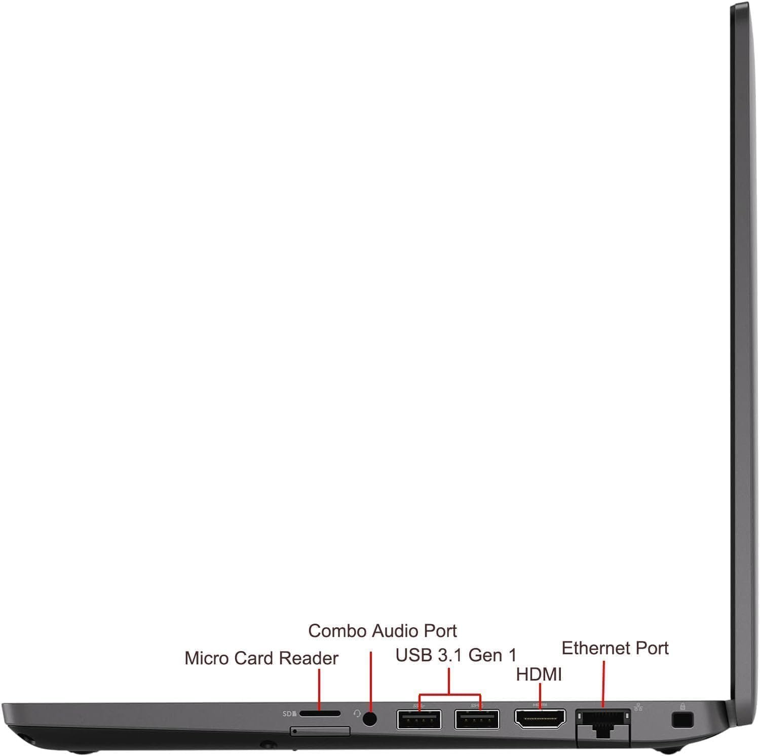 Dell Latitude 5400 14.0" Laptop, Intel i5-8365U, 16GB Ram, 512GB SSD, Windows 11 Pro, Black (Renewed) - Image 4