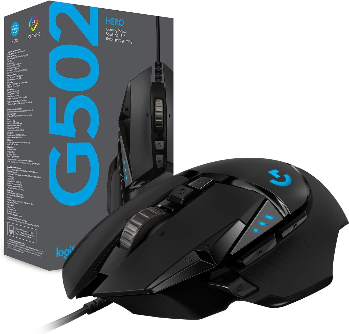 Logitech G502 HERO High Performance Wired Gaming Mouse - Image 10